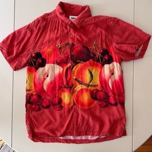 OBEY Fruit Bowl Button Down Shirt size S